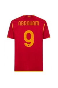 AS Roma Tammy Abraham #9 Jalkapallovaatteet Kotipaita 2023-24 Lyhythihainen